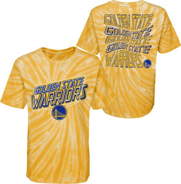 Outerstuff Youth Golden State Warriors Yellow Tie Dye T-Shirt product image