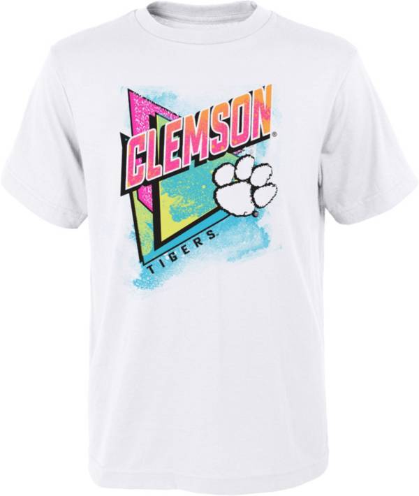 Gen2 Youth Clemson Tigers White Neon Daze T-Shirt