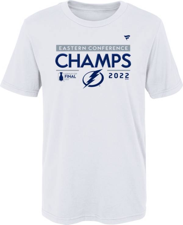 NHL Youth 2022 Conference Champions Tampa Bay Lightning Locker Room T-Shirt