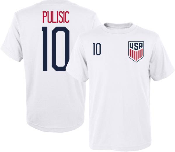 USA Soccer Youth USMNT Christian Pulisic #10 White T-Shirt product image