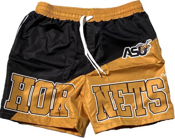 Tones of Melanin Men's Alabama State Hornets Black/Old Gold Summer Shorts