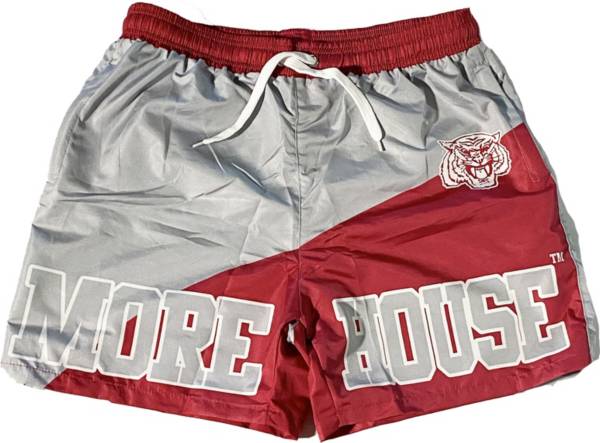 Tones of Melanin Men's Morehouse College Maroon Tigers Maroon/Grey Summer Shorts