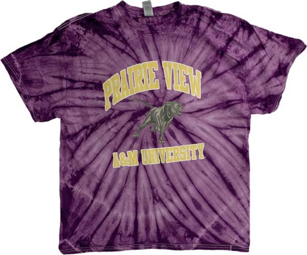 Tones of Melanin Men's Prairie View A&M Panthers Purple Tie-Dye T-Shirt