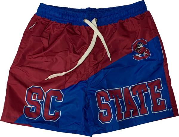 Tones of Melanin Men's South Carolina State Bulldogs Garnet/Blue Summer Shorts