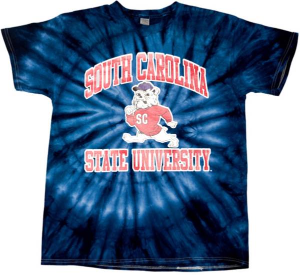 Tones of Melanin Men's South Carolina State Bulldogs Blue Tie-Dye T-Shirt product image