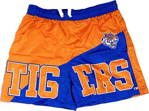 Tones of Melanin Men's Savannah State Tigers Orange/Reflex Blue Summer Shorts