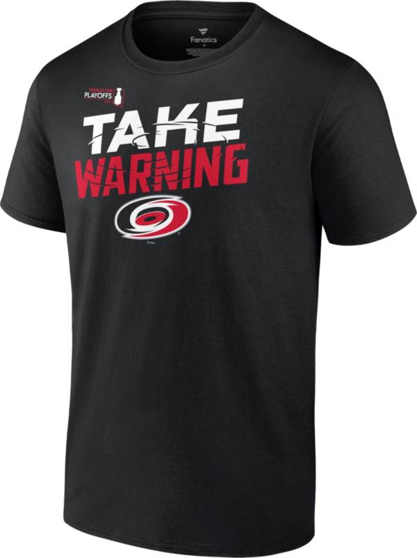NHL 2022 Stanley Cup Playoffs Carolina Hurricanes Slogan Black T-Shirt