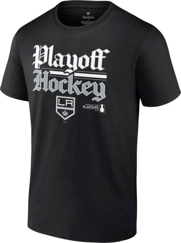 NHL 2022 Stanley Cup Playoffs Los Angeles Kings Slogan Black T-Shirt