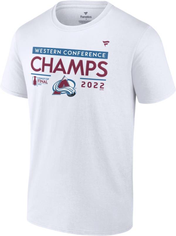 NHL 2022 Conference Champions Colorado Avalanche Locker Room T-Shirt