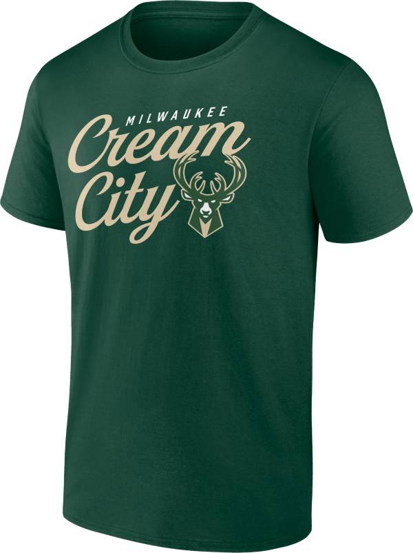 NBA Men's Milwaukee Bucks "Cream City" Green T-Shirt