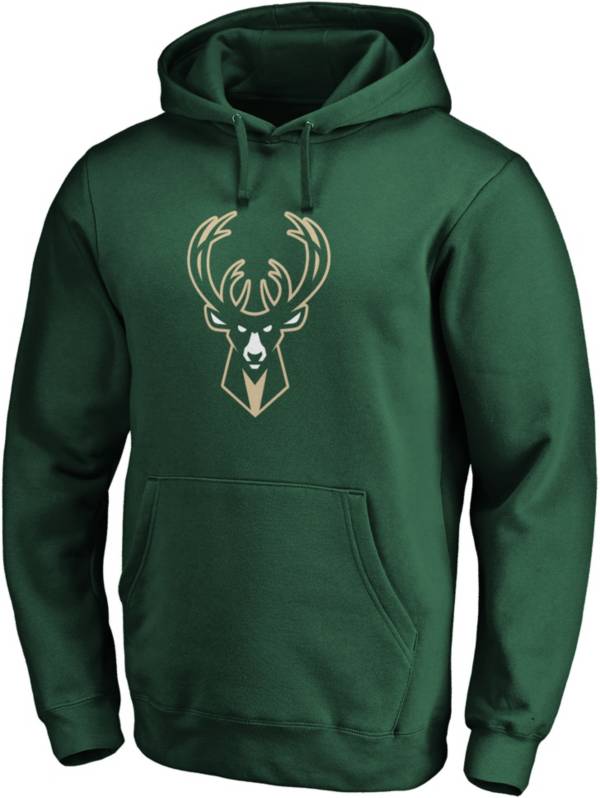 NBA Men's Milwaukee Bucks Green Logo Pullover Hoodie product image
