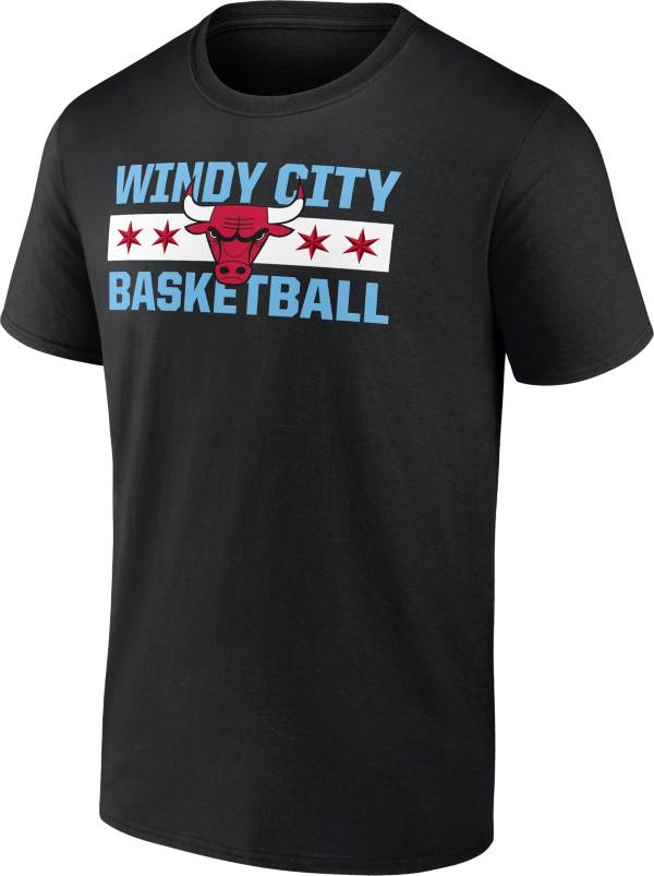 NBA Men's Chicago Bulls "Windy City" Black T-Shirt