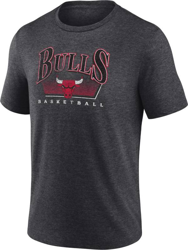 NBA Men's Chicago Bulls Grey Tri-Blend T-Shirt