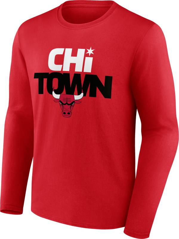 NBA Men's Chicago Bulls Red Hometown Long Sleeve T-Shirt