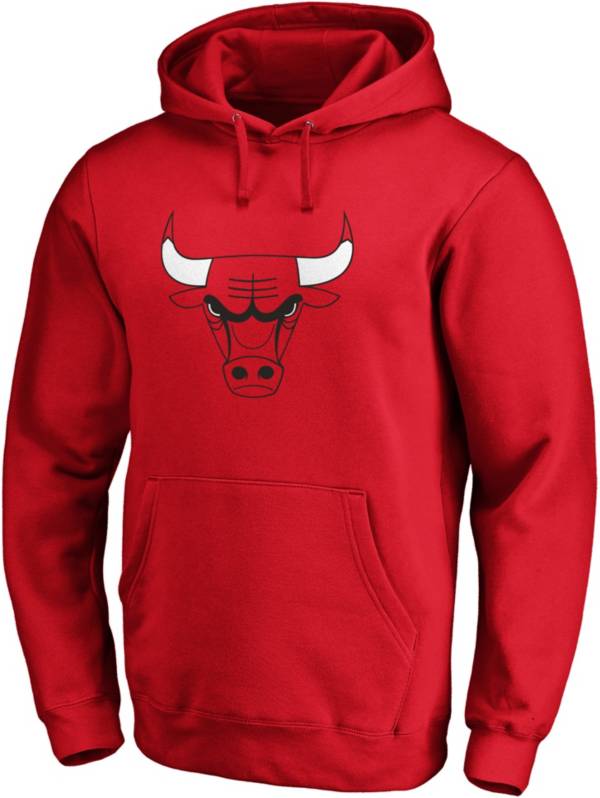 NBA Men's Chicago Bulls Red Logo Pullover Hoodie