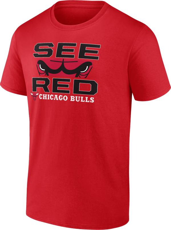 NBA Men's Chicago Bulls "See Red" Red T-Shirt