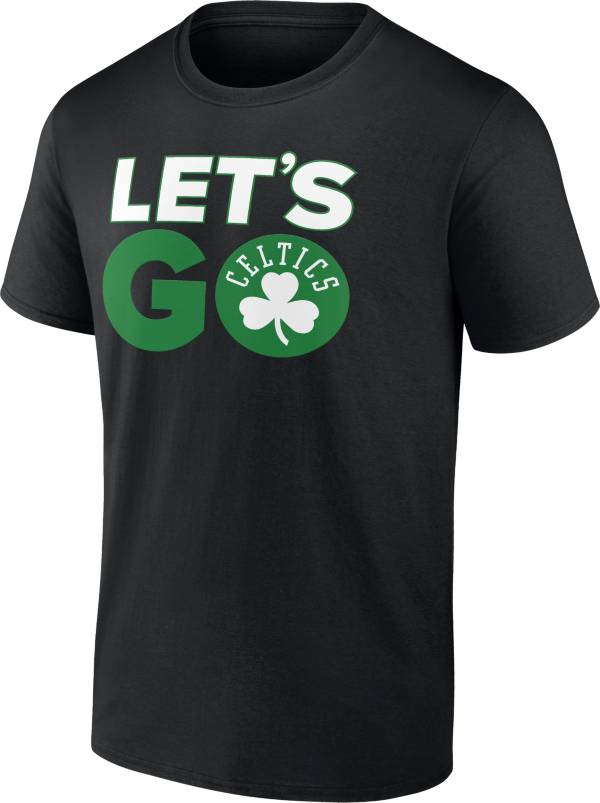 NBA Men's Boston Celtics "Let's Go" Black T-Shirt