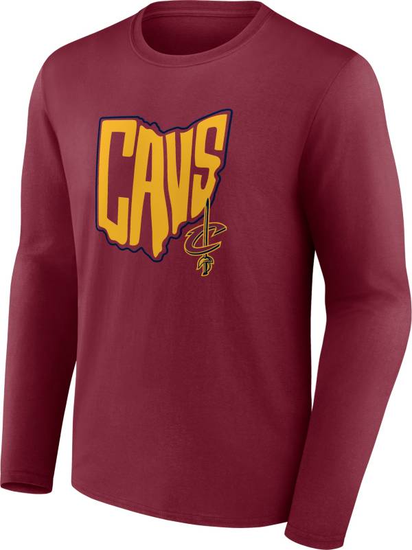 NBA Men's Cleveland Cavaliers Red Hometown Long Sleeve T-Shirt