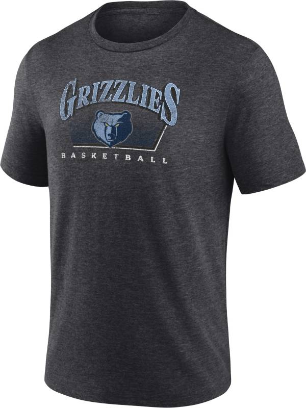 NBA Men's Memphis Grizzlies Grey Tri-Blend T-Shirt