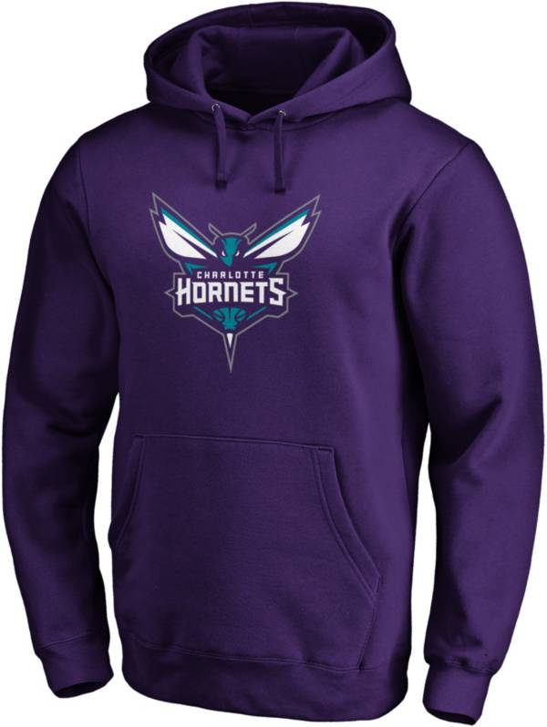 NBA Men's Charlotte Hornets Purple Logo Pullover Hoodie