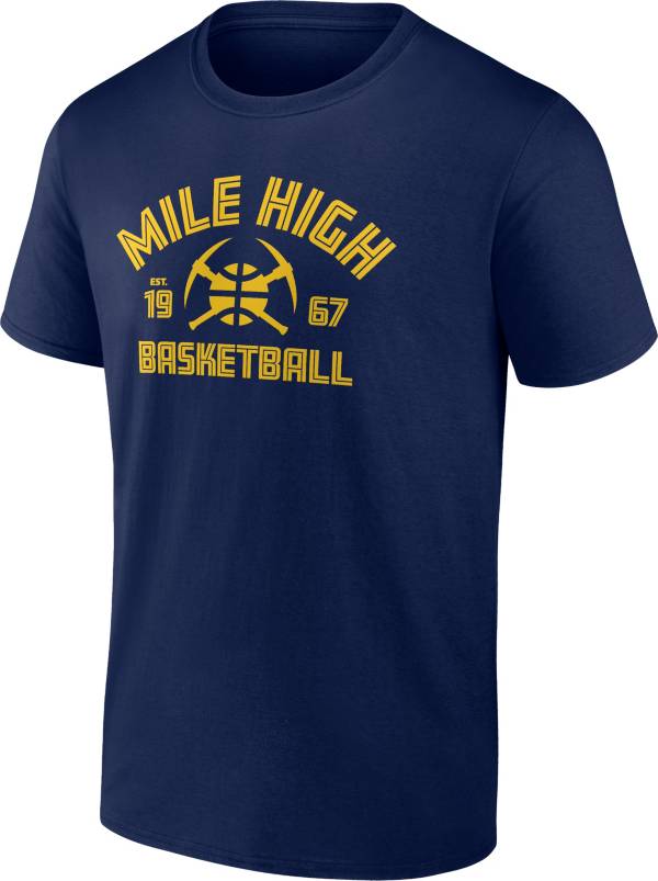 NBA Men's Denver Nuggets Navy Hometown T-Shirt