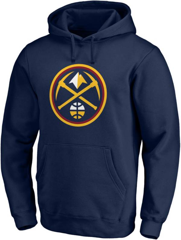 NBA Men's Denver Nuggets Navy Logo Pullover Hoodie