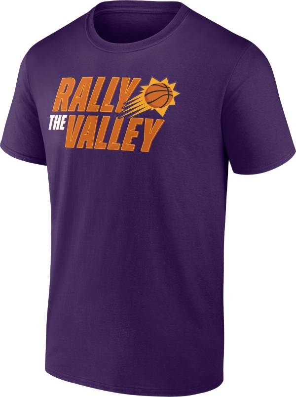 NBA Men's Phoenix Suns "Rally the Valley" Purple T-Shirt