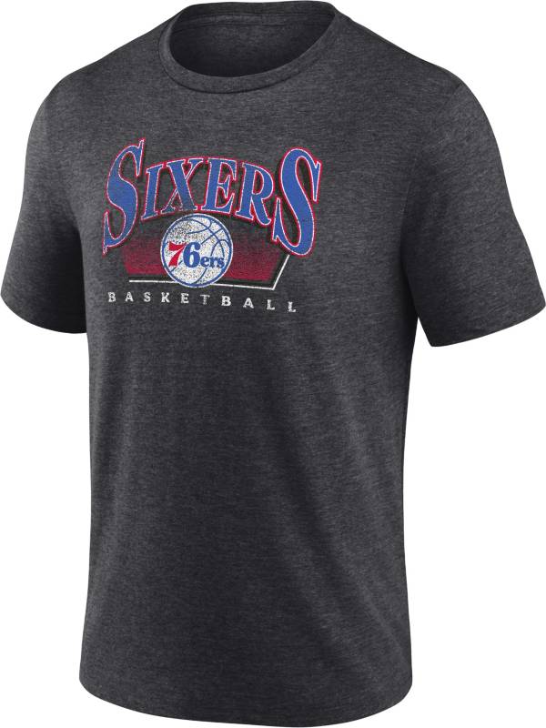 NBA Men's Philadelphia 76ers Grey Tri-Blend T-Shirt