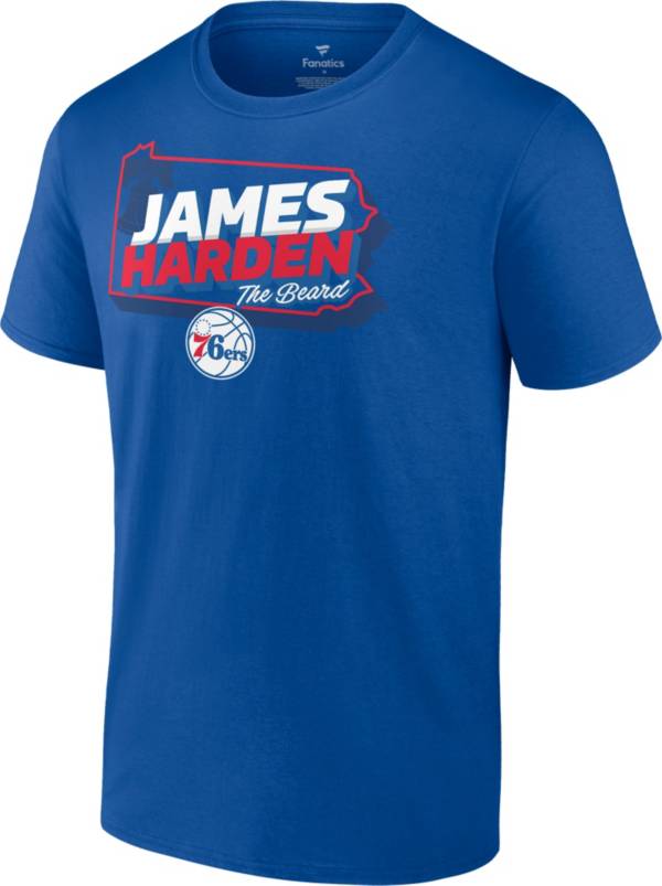 NBA Men's Philadelphia 76ers James Harden Hometown Royal Blue T-Shirt