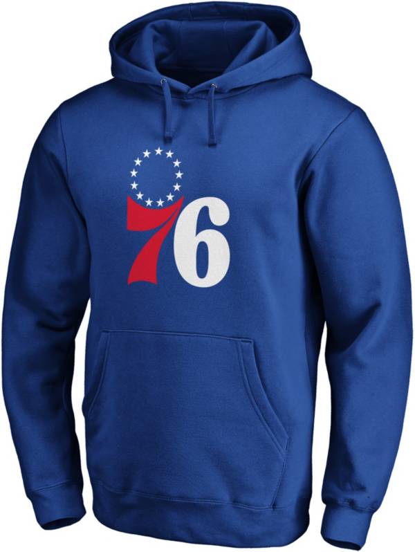 NBA Men's Philadelphia 76ers Royal Logo Pullover Hoodie