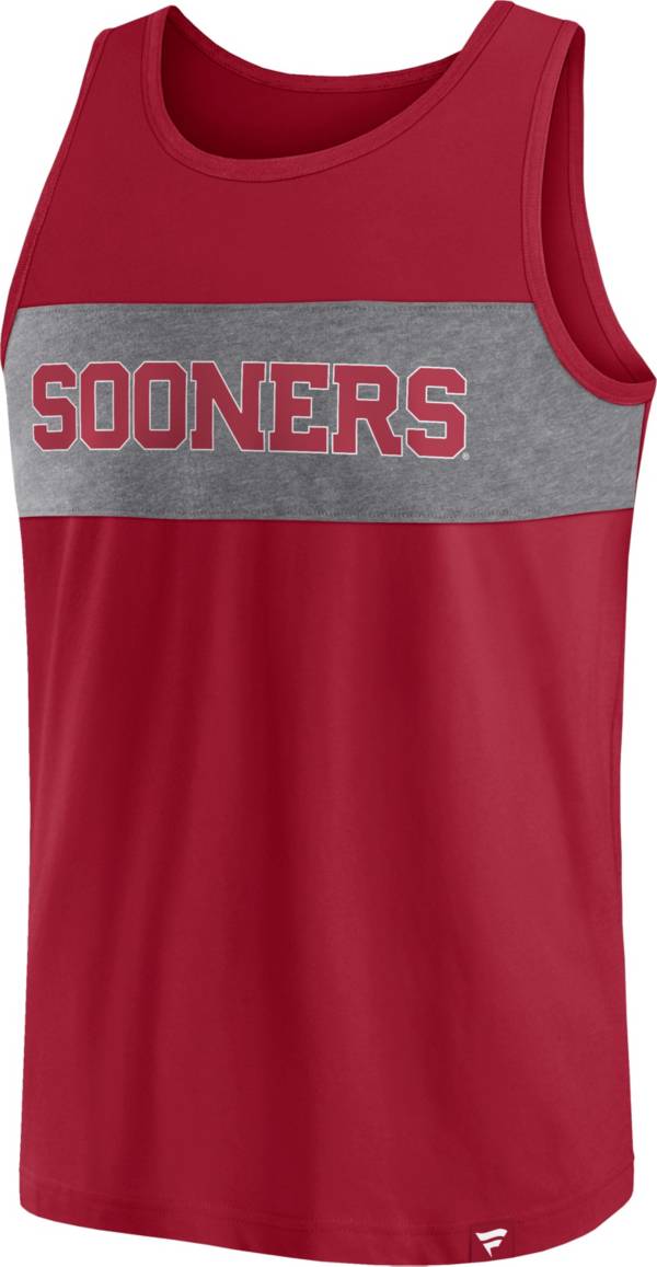 NCAA Men's Oklahoma Sooners Crimson Iconic TankTop