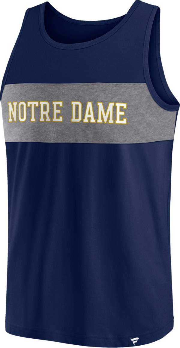 NCAA Men's Notre Dame Fighting Irish Navy Iconic TankTop