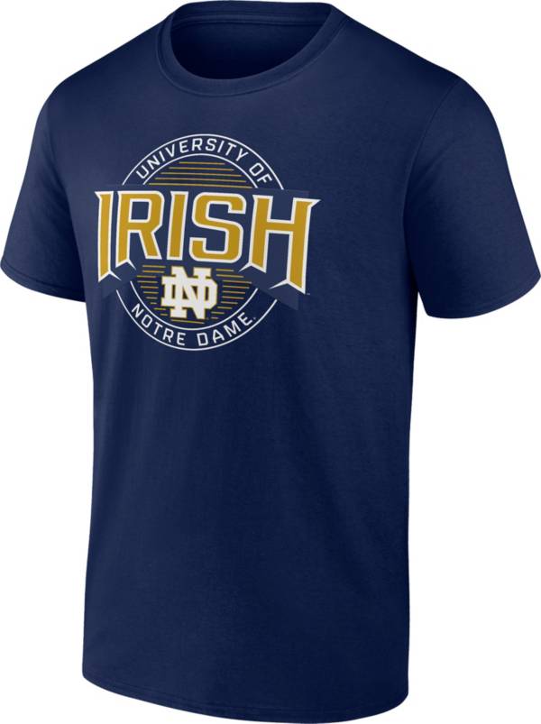 NCAA Men's Notre Dame Fighting Irish Navy Last Leg Icon T-Shirt