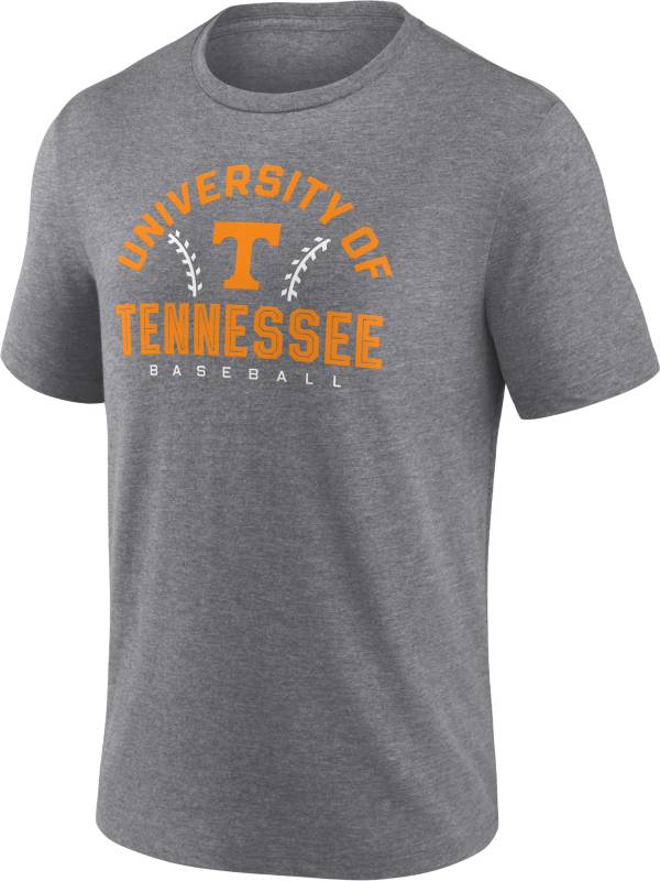 NCAA Men's Tennessee Volunteers Grey Baseball T-Shirt