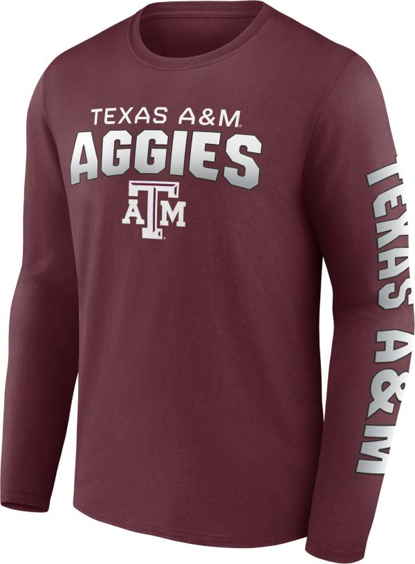 NCAA Men's Texas A&M Aggies Maroon Iconic Anyone's Game Long Sleeve T-Shirt product image