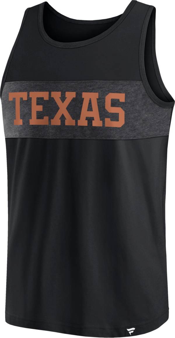 NCAA Men's Texas Longhorns Black Iconic TankTop