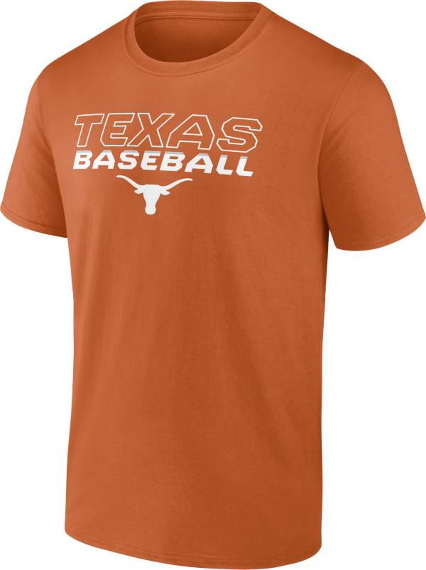 NCAA Men's Texas Longhorns Burnt Orange Baseball T-Shirt