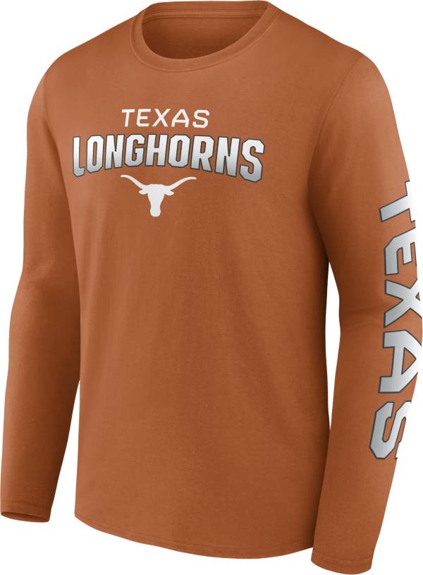 NCAA Men's Texas Longhorns Burnt Orange Iconic Anyone's Game Long Sleeve T-Shirt product image