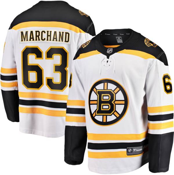 NHL Brad Marchand #63 Breakaway Away Replica Jersey