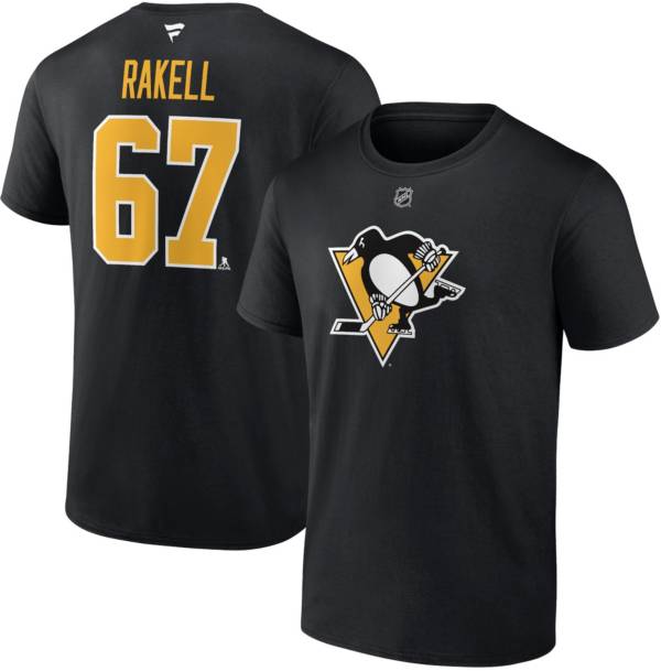 NHL Pittsburgh Penguins Rickard Rakell #67 Black T-Shirt