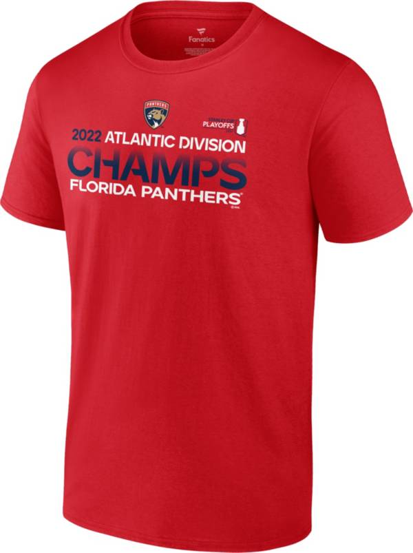 NHL '22 Division Champions Florida Panthers Locker Room Red T-Shirt product image