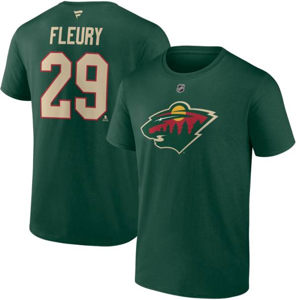 NHL Minnesota Wild Marc-Andre Fleury #29 Green T-Shirt