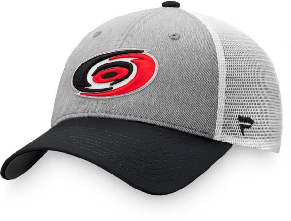 NHL Carolina Hurricanes Authentic Pro Adjustable Grey/Black Trucker Hat