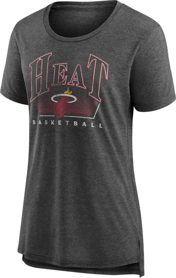 NBA Women's Miami Heat Grey Tri-Blend T-Shirt