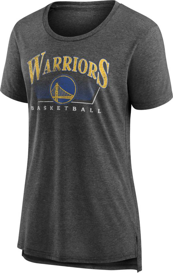 NBA Women's Golden State Warriors Grey Tri-Blend T-Shirt