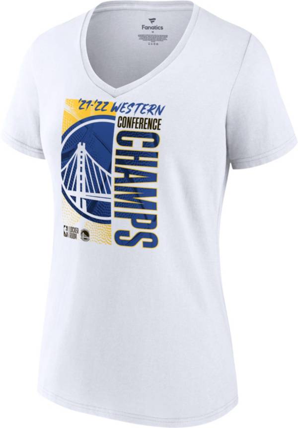 NBA Women's 2022 Western Conference Champions Golden State Warriors Locker Room T-Shirt