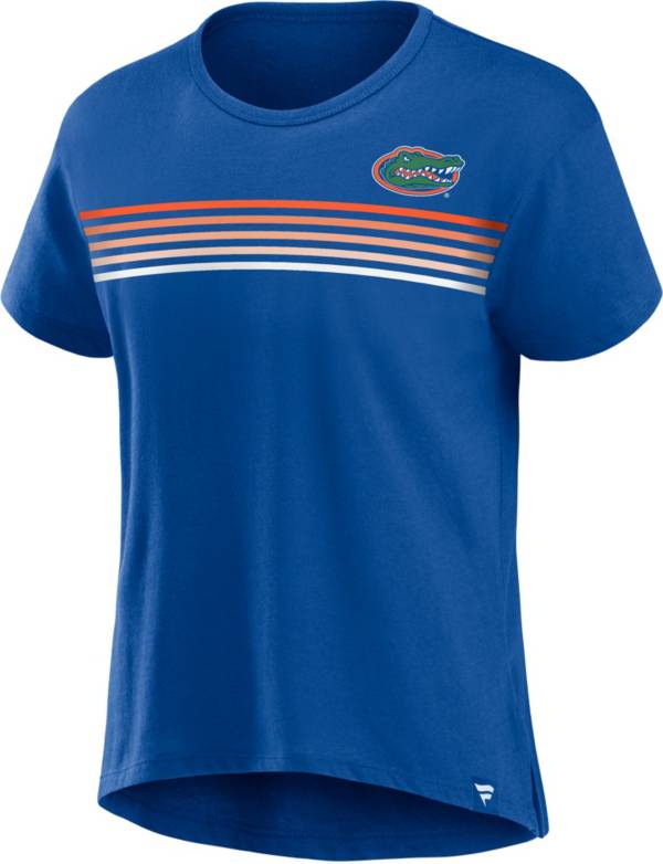 NCAA Women's Florida Gators Blue High Low Cropped T-Shirt