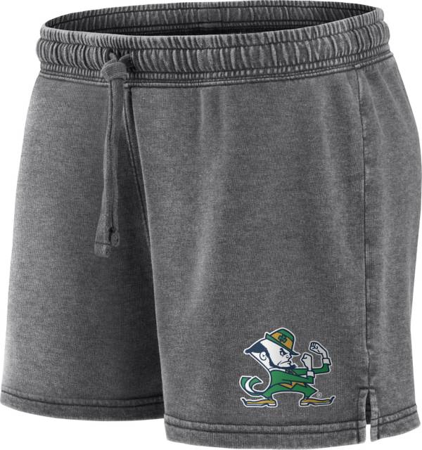 NCAA Women's Notre Dame Fighting Irish Grey Washed Fleece Shorts product image