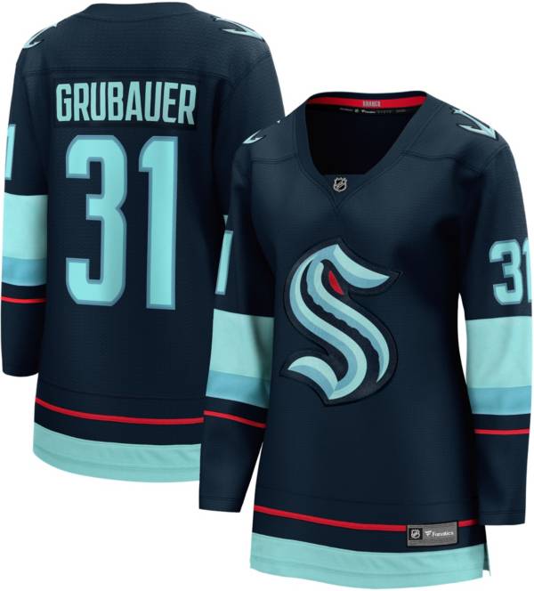 NHL Women's Seattle Kraken Phillip Grubauer #31 Breakaway Home Replica Jersey