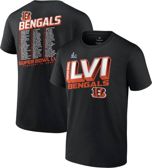 NFL Youth 2021 Super Bowl LVI Bound Cincinnati Bengals Roster T-Shirt